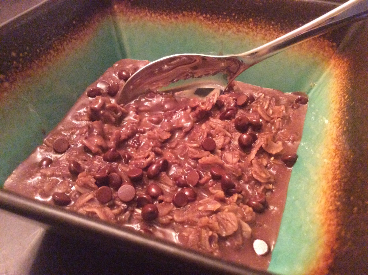 Three ingredient double chocolate oatmeal